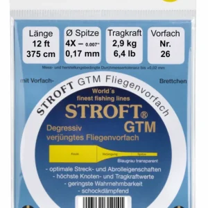 Stroft GTM Vorfach Tapered Leader 12 ft 3er Pack-