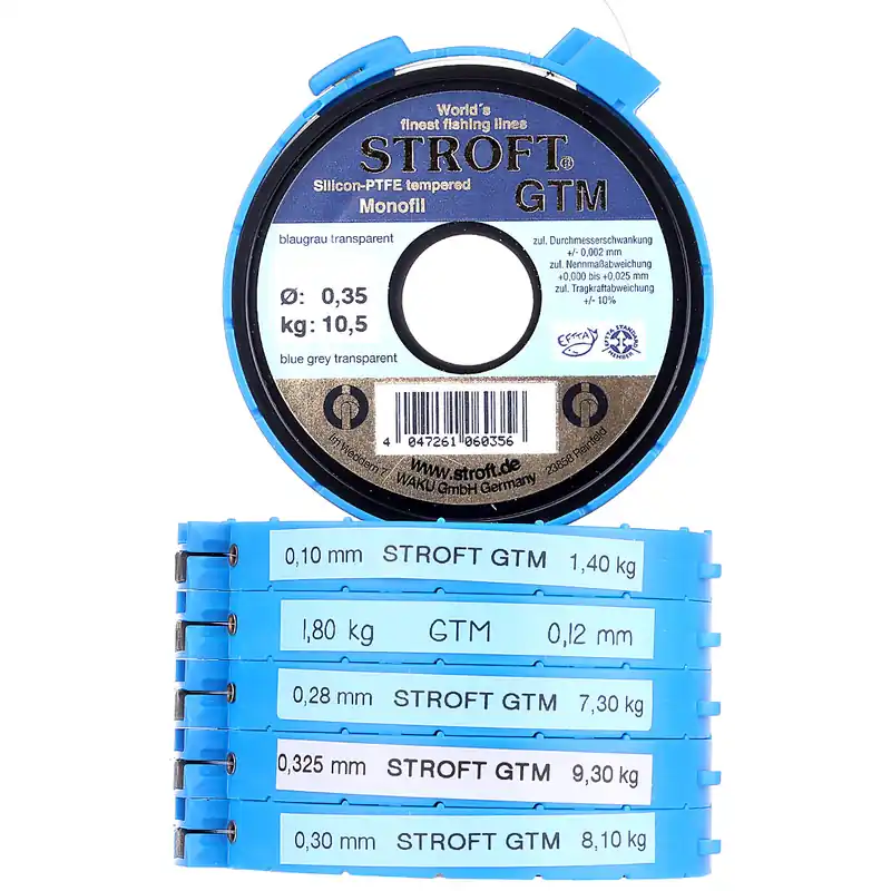 Stroft GTM Vorfachmaterial 50 m/Spule inkl. Cutter-Ring- 0,10 mm