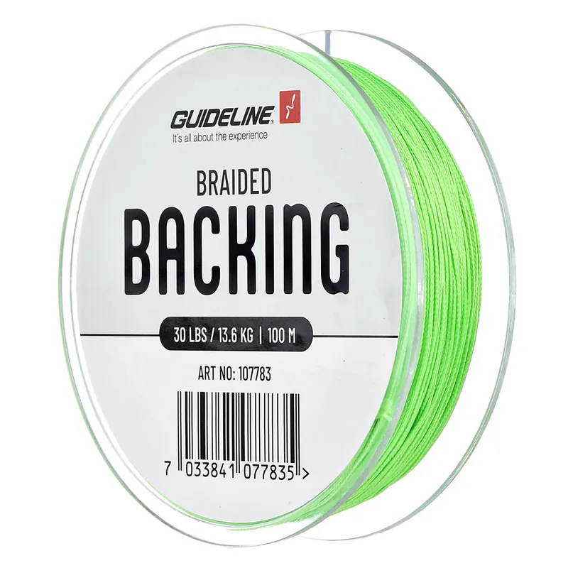 Guideline Braided Backing 30 lbs lime green- 100 m