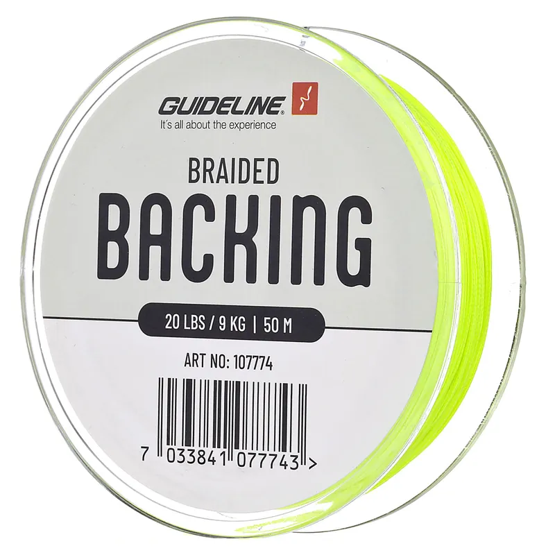 Guideline Braided Backing 20 lbs fl. yellow- 50 m