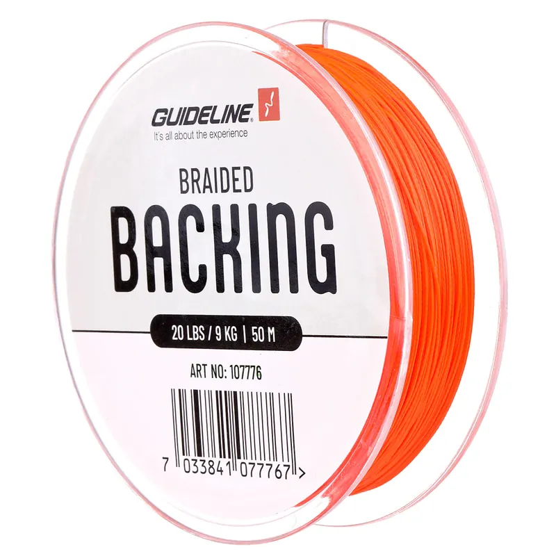 Guideline Braided Backing 20 lbs orange- 50 m