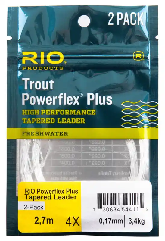 Rio Powerflex Plus Tapered Leader 2er Pack- 9 ft