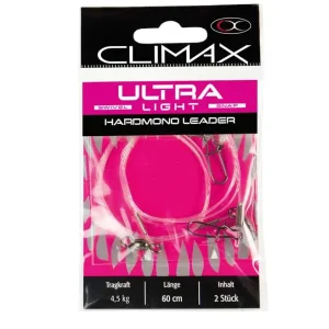 Climax Ultra Light Hard Mono Vorfach 4,5 kg 60 cm 2er Pack-