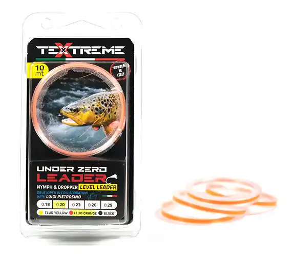 Textreme Under Zero Nymph Leader Material fluo orange- 0,18 mm