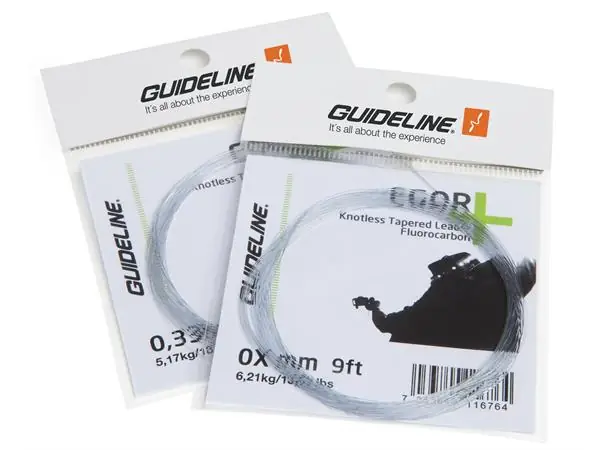 Guideline EGOR+ Fluorocarbon Tapered Leader Vorfach 9 ft-