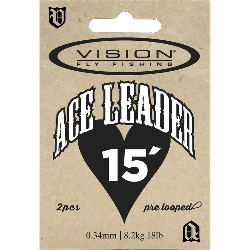 Vision ACE Leader Vorfach 15 ft 2er Set-                                                                                                                                                                                                                        0,31 mm