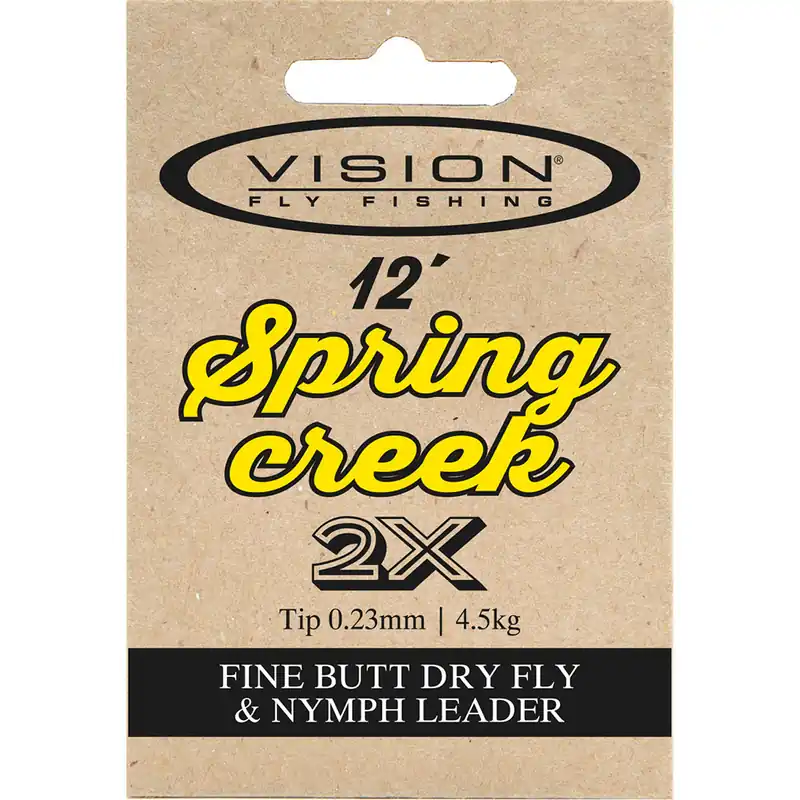 Vision Tapered Leader Spring Creek 12 ft- 2 X