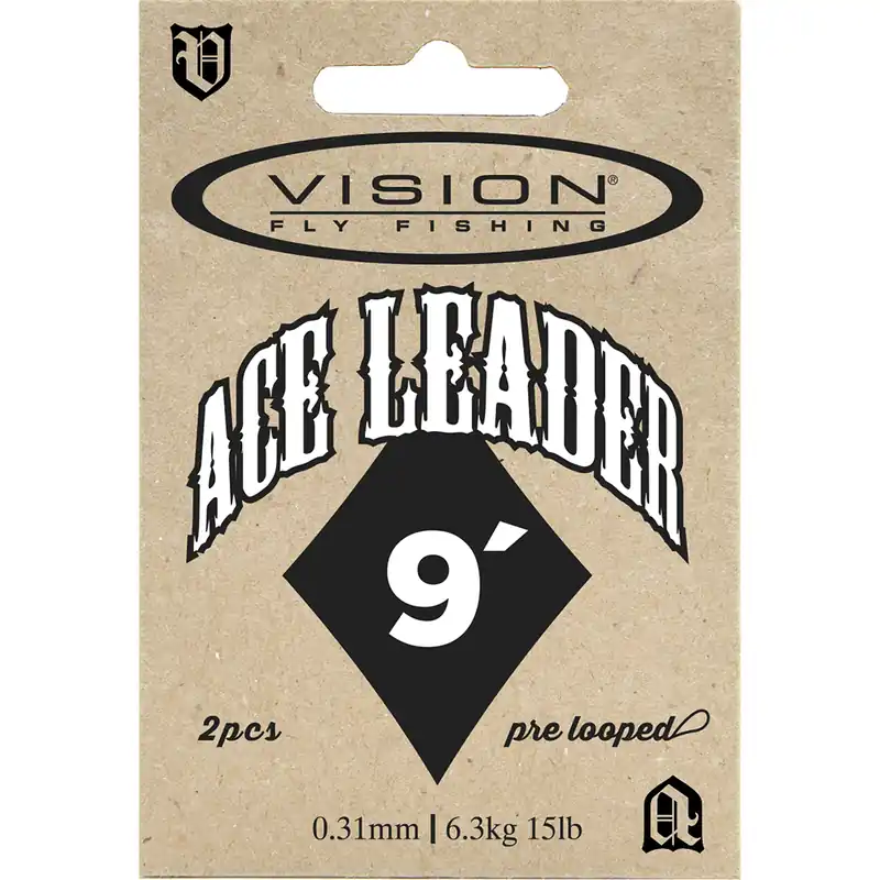 Vision ACE Leader Vorfach 9 ft 2er Set-                                                                                                                                                                                                                        0,31 mm