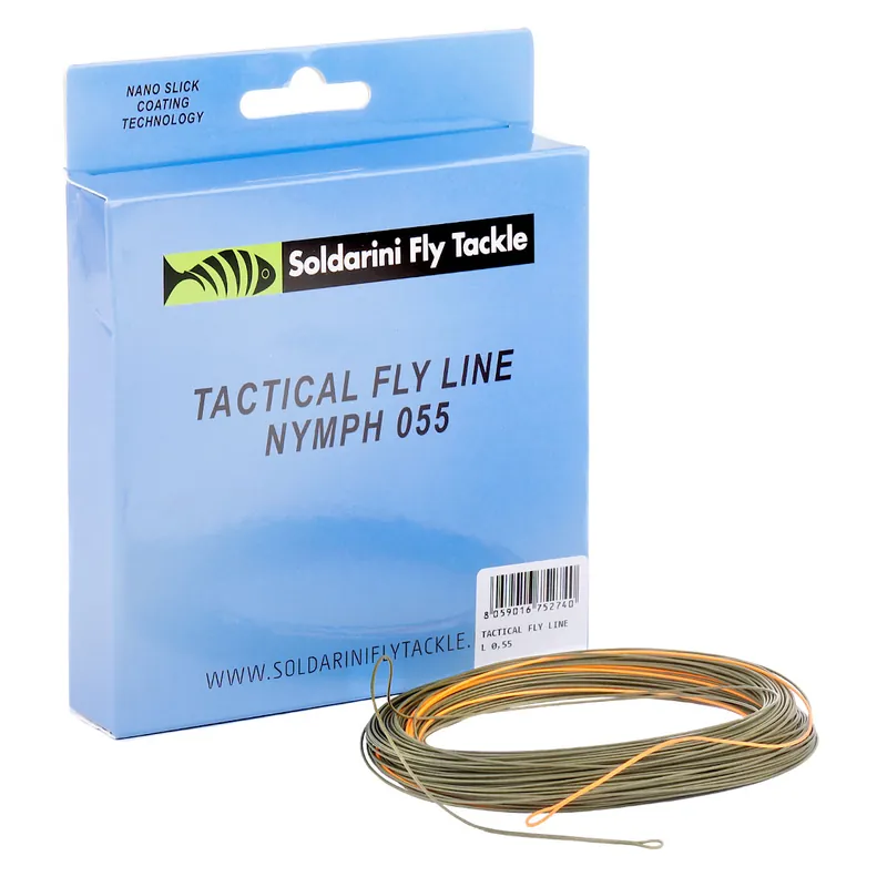 Soldarini Tactical Euro Nymph Fly Line Fliegenschnur olive/orange-