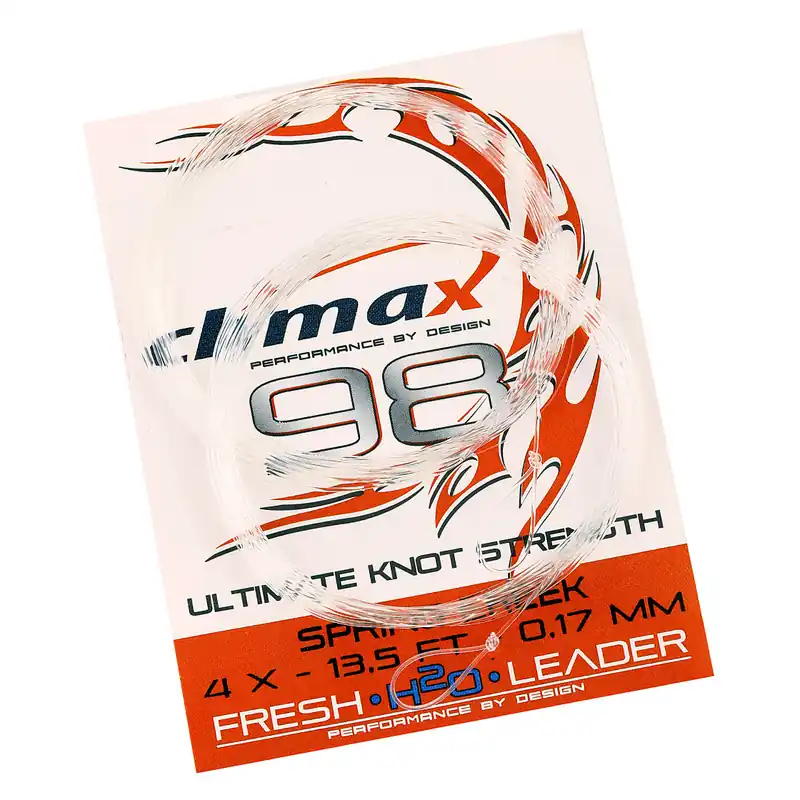Climax 98 Spring Creek Trout Leader Vorfach 13,5ft 2er Pack- 0,13 mm