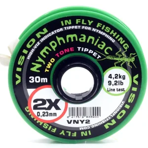 Vision Nymphmaniac Two Tone Tippet Sichthilfe- 0,13 mm