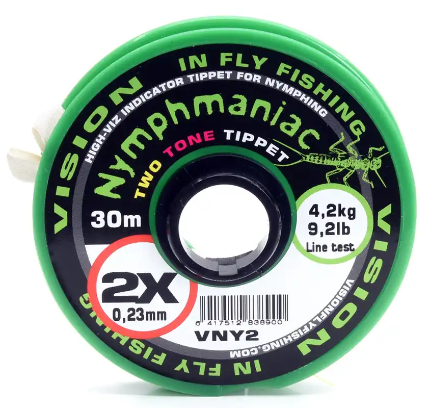 Vision Nymphmaniac Two Tone Tippet Sichthilfe- 0,13 mm