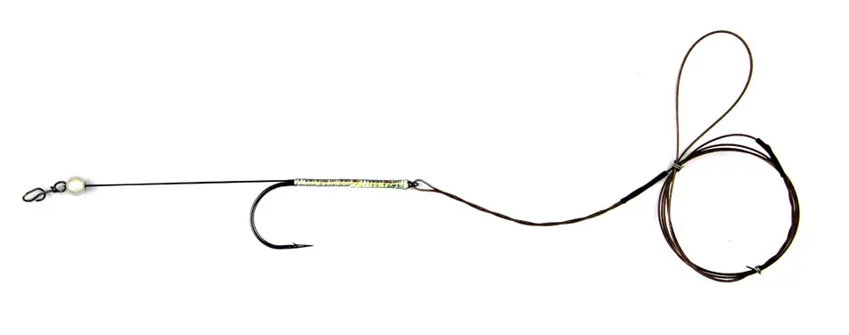 Fulling Mill Tube Fly Wiggle Tail Trace Rig Stahlvorfach-