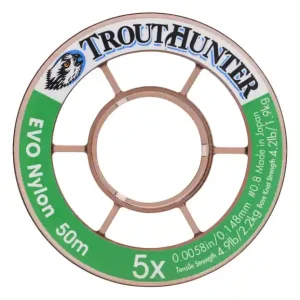 Trout Hunter EVO Nylon Tippet auf Spule-
