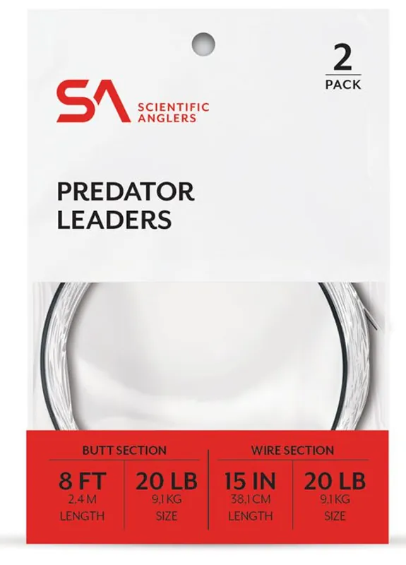 Scientific Anglers Predator Leaders Stahlvorfach 2er Pack-