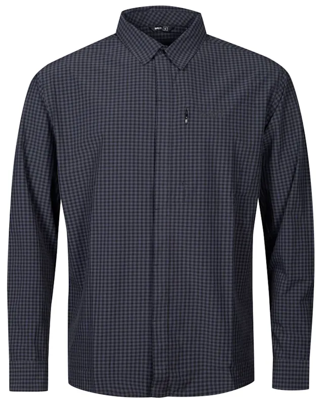 Halti Samoy LS Shirt UPF 50+ Hemd Black Print- M