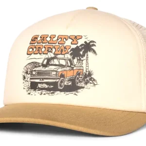Salty Crew Good Times Boys Trucker Cap off white khaki-