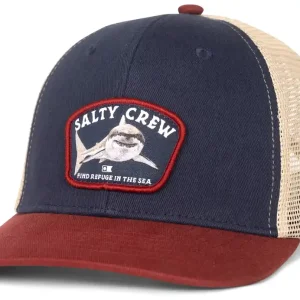 Salty Crew Lurking Boys Trucker Cap navy red-