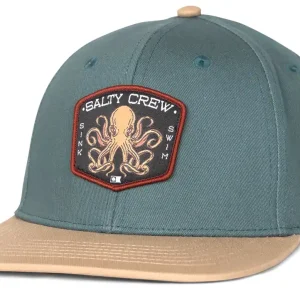 Salty Crew Tako Club Boys Snapback Cap hydro khaki-