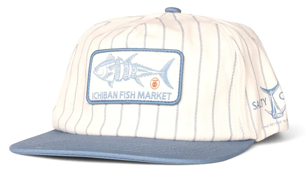 Salty Crew Fish Market Snapback Cap off white slate-