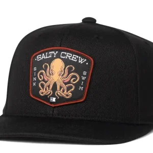 Salty Crew Tako Club Snapback Cap black-