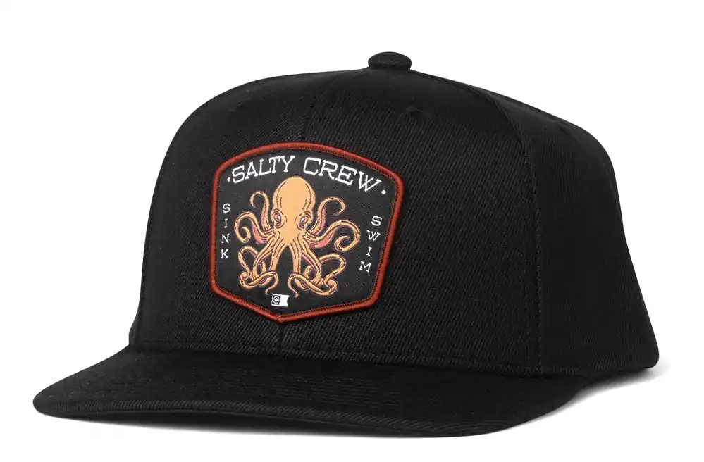 Salty Crew Tako Club Snapback Cap black-