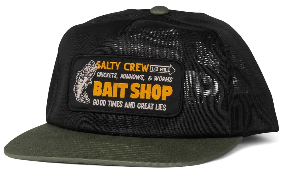 Salty Crew Bait Shop Trucker Cap green black-