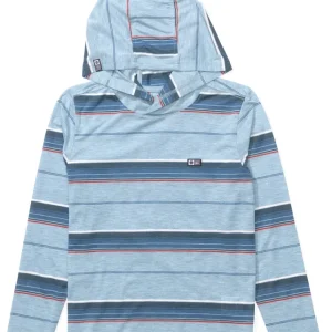 Salty Crew Seaway Boys Sun Protection UV Hoodie mineral blue- S