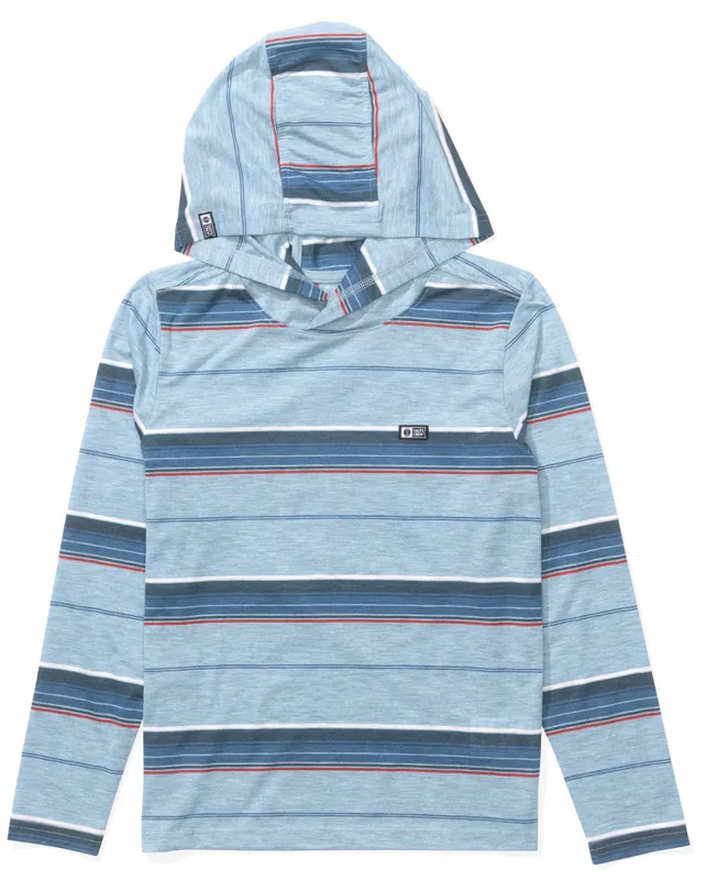Salty Crew Seaway Boys Sun Protection UV Hoodie mineral blue- S