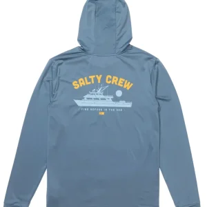 Salty Crew Overnight Hood Sun Protection Shirt pilot- S