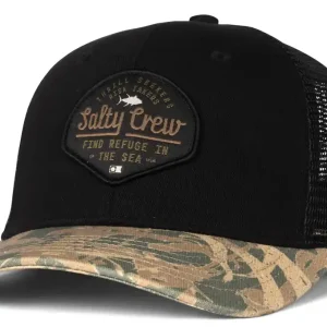 Salty Crew Border Trucker Cap black camo-