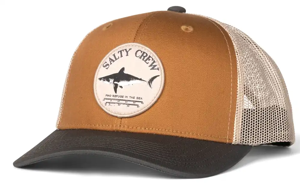 Salty Crew Bruce Trucker Cap brown iron-
