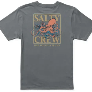 Salty Crew Ink Slinger Boys S/S T-Shirt charcoal- S