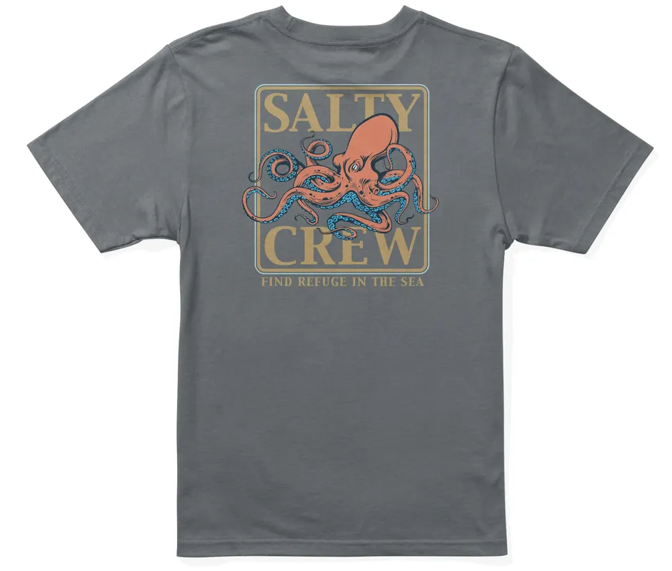 Salty Crew Ink Slinger Boys S/S T-Shirt charcoal- S