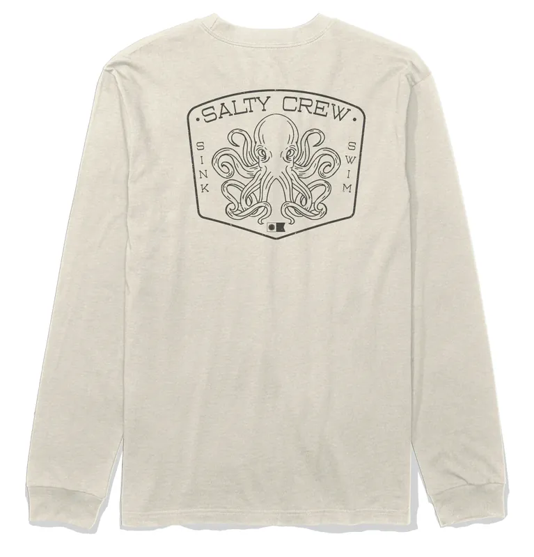 Salty Crew Tako Club LS T-Shirt moonbeam- S