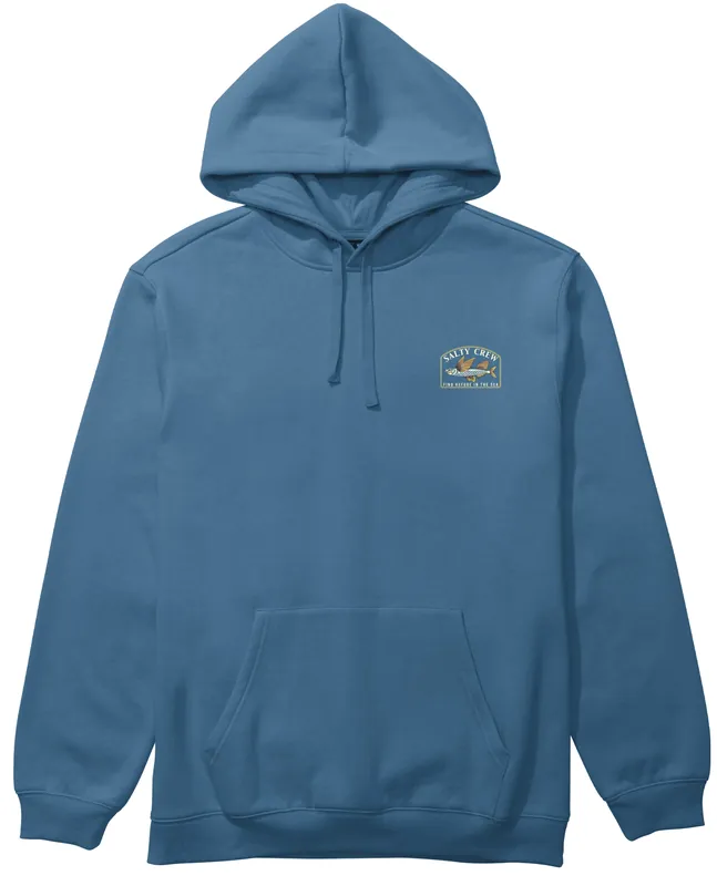 Salty Crew Crafted Pigment Fleece cast blue- S
