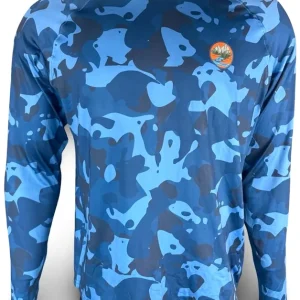 Backcountry Skinz Solarflexz UVPro Hoody Blue Surge Camo- S