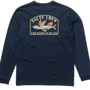Salty Crew Fly Home LS Sun Protection Shirt navy- S