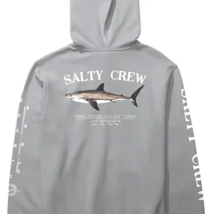 Salty Crew Bruce Hood Fleece shark skin- S