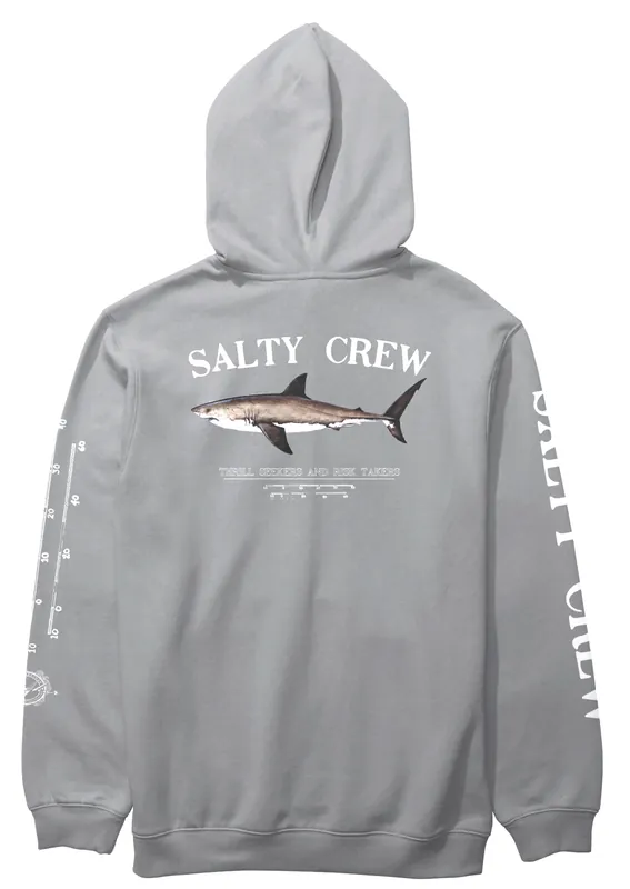 Salty Crew Bruce Hood Fleece shark skin- S