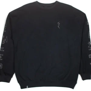 Salty Crew Reel LB Crewneck Fleece pirate black- S