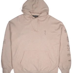 Salty Crew Reel LB Fleece Hoodie oatmeal heather- S
