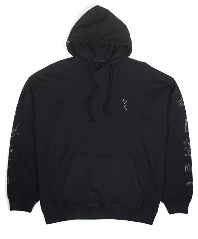 Salty Crew Reel LB Fleece Hoodie pirate black- S