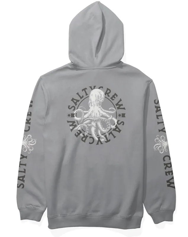 Salty Crew Tentacles Hooded Fleece shark skin- S