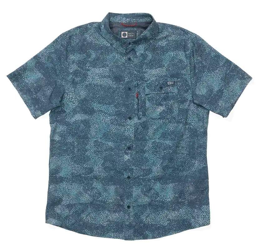 Salty Crew Flagship UV Button Up Shirt dark navy- S