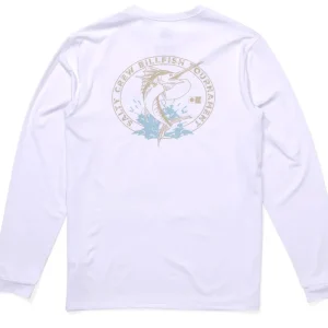 Salty Crew Shootout LS Sun Protection Shirt white- S