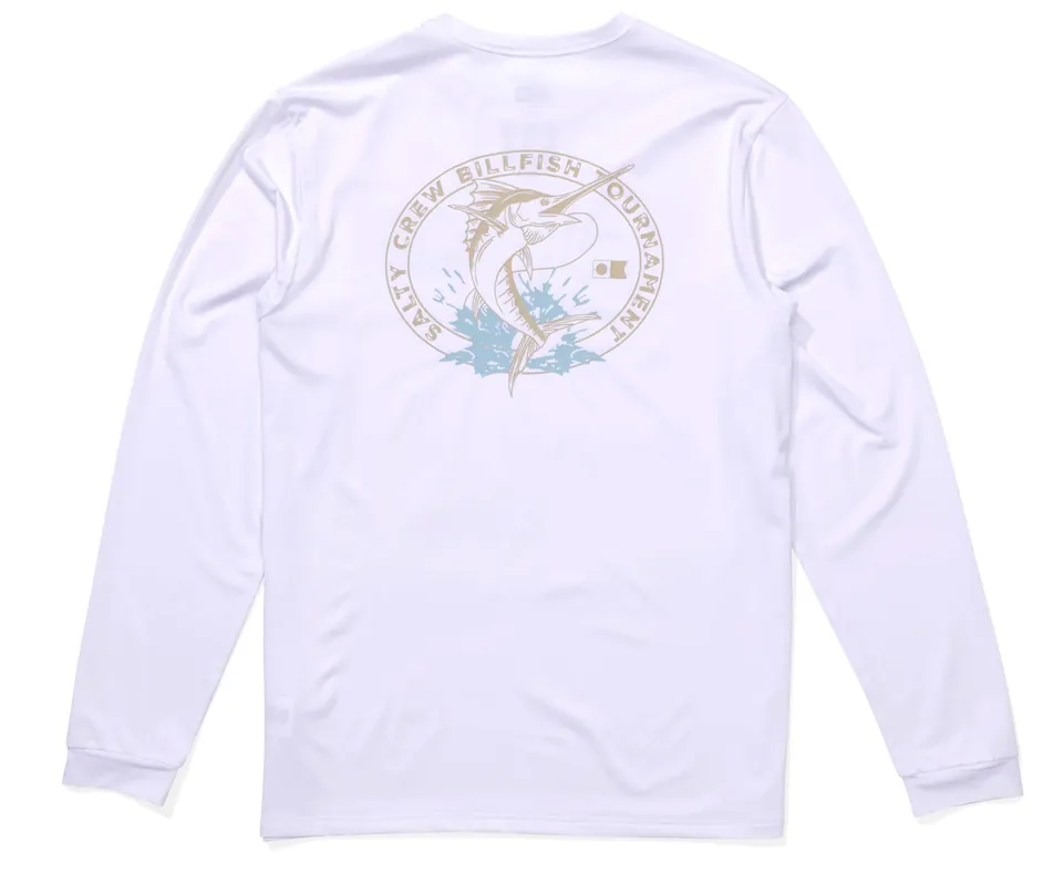 Salty Crew Shootout LS Sun Protection Shirt white- S