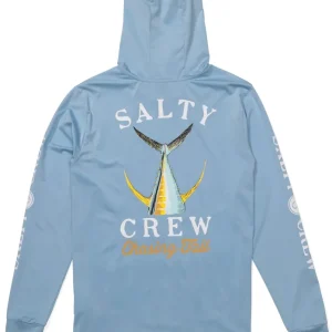 Salty Crew Tailed Hood Sun Protection Shirt clear sky-                                                                                                                                                                                                                        S