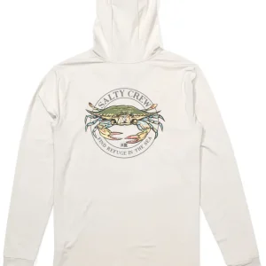Salty Crew Jimmy Hooded Sun Protection Shirt athletic heather- S
