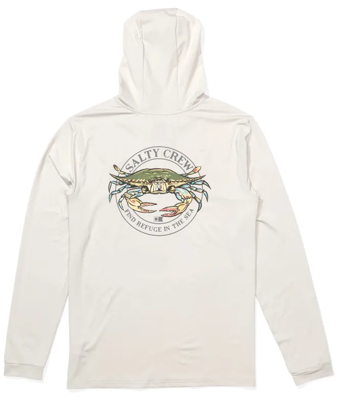 Salty Crew Jimmy Hooded Sun Protection Shirt athletic heather- S